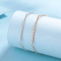 wholesale S925 Sterling Silver Minimalist Modern Vibrant Niche Versatile Ins-Style Festive Champagne Gold Moissanite Bracelet for Girlfriend-0-2