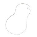 wholesale S925 Sterling Silver Light Gold Rice Bead Spacer Necklace, Fashionable, Simple, Elegant, Versatile Layering Collarbone Chain-0-4