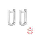 wholesale S925 Sterling Silver U-Shaped Smooth Hoop Ear Clasps, a trendy cross-border hot-seller for fashionistas with an INS style-0-6