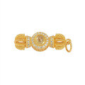 wholesale S925 gold-plated silver brooch pin cheongsam yajin spacer beads separator DIY bracelet beaded accessories-0-4