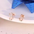 wholesale 18K Rose Gold Plated Diamond Women's Earrings, 14K White Gold Earrings, 9K Gold Moissanite Earrings-0-1