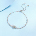 wholesale Pt925 Silver Moissanite Bracelet for Women, Fashion Minimalist, Plated with Pt950 Gold, Exquisitely Adjustable, Ready-to-Ship Wholesale-0-1