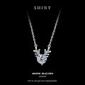 S925 Sterling Silver Deer Antler Necklace, Trending Gift for Women-0-4