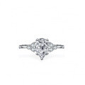 S925 Sterling Silver 15ct Pear Shape Moissanite Ring for Women-0-1