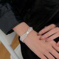 wholesale S925 Sterling Silver Coco-style Multi-layer Ballpoint Pen Bracelet for Women, Spring and Summer New Ins Trendy Versatile Wrist Accessory-0-1