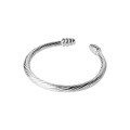 wholesale S925 Silver Simple and Elegant Ins Twist Knot Ring Small Fresh Open Ring J8176-0-4