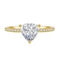 wholesale S925 silver new style 1-carat fat triangle precision-set full diamond micro-pave ring for cross-border-0-3