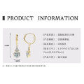S925 Sterling Silver 3-Carat D Color Moissanite Luxury Halo Stud Earrings-0-13