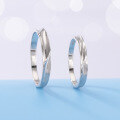 wholesale S925 Sterling Silver Mobius Loop Couple Rings, Light Luxury Niche Matching Bands for Women and Men, Wholesale-0-1
