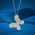 wholesale S925 silver jewelry fashion socialite style new butterfly pendant for women, fresh and sweet design, live-streaming special, 45+5-0-0