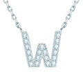 S925 Sterling Silver Necklace with Moissanite Pendant, Unisex Classic Style, Clearance Shipping Included-0-19