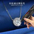 S925 Silver D Color Moissanite Simple Sparkling Necklace-0-2