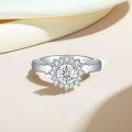 wholesale 925 Sterling Silver Women's Ring Designer Sense Brand Same Sunflower Style Wedding Band Silver Ring-0-3