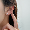 wholesale 925 Sterling Silver Exquisite Minimalist High-End Design Ins Niche Diamond-Inlaid Eight-Pointed Star Stud Earrings M06242-0-1