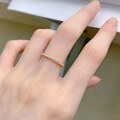 wholesale S925 silver new fashion genuine exquisite jewelry minimalist ultra-thin full diamond ring for women-0-2
