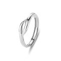 wholesale S925 Sterling Silver Original Design High-end Couple Rings Adjustable Plain Band Rings Valentine's Day Gift-0-75