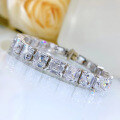 wholesale S925 Sterling Silver Fully Diamond-Studded Pagoda Bracelet, New Design, Fashionable and Elegant, Ins Style for Distinguished Women-0-2