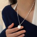wholesale S925 Sterling Silver Chih Heng Korean Style Initial Pendant Necklace for Women, Light Luxury Minimalist Fashion Exquisite Workmanship Chain Trend-0-0