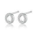 wholesale Metal material: 925 Sterling Silver Earring type: Stud Earrings Style: Luxury, High-end Feature: Inlaid with Zircon Design: 26 Letters Target audience: Women Use: Cross-border wholesale-0-19