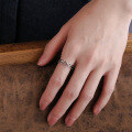 wholesale S925 Sterling Silver Retro Twist Double-Layer Ring Ins Japanese Light Luxury Jewelry Commemorative Gift Index Finger Ring for Women-0-2
