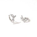 wholesale S925 Silver Bow Small Ear Clasp Hoop Earrings for Women, Trendy Stud Earrings Elegant Drop Earrings-0-4