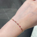 wholesale S925 Sterling Silver Red Elk Plated 18K Ins Style Classic Timeless Daily Commute Versatile Bracelet-0-2