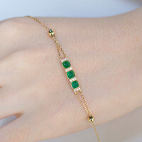 wholesale S925 Sterling Silver Red Elk Double Chain Design Personality Bracelet Bangle Elegant Temperament Light Luxury Women's Trend Accessories-BS0228-Gold 925 Silver