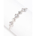 wholesale S925 Sterling Silver Heart-shaped Bracelet for Women, Minimalist Luxury Small Design, High-end Aesthetic New Collection, Understated Style Friendship Jewelry-0-1