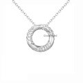 wholesale S925 Sterling Silver Geometric Dragon Scale Loop Necklace for Women, Versatile High-End Accessory, Niche Pendant Collarbone Chain for Drop Shipping-0-6