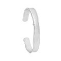 wholesale S925 Sterling Silver SL007 Korean Version Ins Niche Design Minimalist Versatile Irregular Brushed Texture Women's Bracelet-0-4