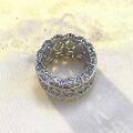 wholesale [925 Sterling Silver] Zhuo Zhifan New European and American Italian Craftsmanship Court Retro Lace Ring, Fashion Versatile Style-0-2