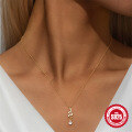 wholesale S925 Sterling Silver Fun Creative Diamond Snake Pendant Necklace, Hot Selling INS Style-0-1