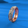 wholesale S925 silver Zhuo Zhifan Jewelry new narrow version two-tone gold ring-0-1