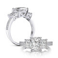 S925 Sterling Silver Fashion Commute Zirconia Princess Style Ring Wholesale-0-3