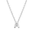 wholesale Metal 925 Silver Plain 26 Letters Pendant Necklace, Ins Luxury Hot-selling Choker-0-29
