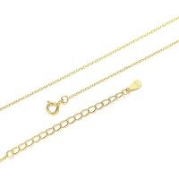 wholesale S925 Sterling Silver, Fashionable And Luxurious Crown Design With Zircon, Diy 26 English Letter Pendant Necklace, Versatile For European And American Styles-Gold Cross Chain_40+5CM 925 Silver