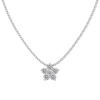 wholesale S925 Sterling Silver Oval-Shaped Shuimo Jade Square 8A Zircon Heart Flower Marquise Pendant Necklace for Women-White gold and white diamonds DY190888-SW-WH 925 silver