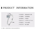 S925 Sterling Silver 1-Carat Classic Brilliant Moissanite Engagement Ring-0-10