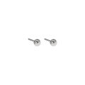 wholesale S925 Sterling Silver HED328 Korean Version Simple Smooth Small Round Bead Stud Earrings for Men and Women-0-11