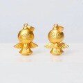 wholesale Metal Material Sand Gold Angel Pendant Happy Angel Gold Angel Wear Bracelet Hand Chain Necklace Pendant Women Without Chain Simple Accessories-0-3