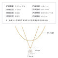S925 Silver Natural Freshwater Pearl Teardrop Zircon Necklace-0-37