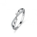 S925 Silver Moissanite Branch Asymmetric Wedding Ring, 1 Carat, Cross-Border Supply-0-4