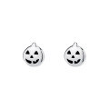 wholesale S925 Sterling Silver Halloween Pumpkin Head Stud Earrings, Wholesale-0-0