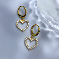 wholesale 925 Silver Hollow-out Heart Earrings for Women, New Style from MuJing Jewelry, Popular Influencer Same Style, Versatile Wholesale Earrings-0-3