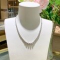 wholesale 18k Gold Plated Sterling Silver Full Body Icy White Moissanite Necklace for TikTok Cross-Border Jewelry Trade-0-1