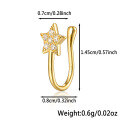 wholesale 925 Sterling Silver Star Nose Clip Cross-Border Hot Item Light Luxury High-End Sense Versatile INS Ear Clips Jewelry-0-25
