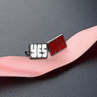 wholesale S925 silver trendy nightclub-style Y E S N O letter sexy creative design earrings-Personalized earrings>925 silver