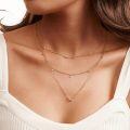 wholesale S925 Sterling Silver Cloud-Pull Jewelry Three-Layer Stackable Necklace, Minimalist and Versatile Fashion, Direct Factory Wholesale-0-2