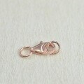 wholesale 925 Sterling Silver Rose Gold Plated Teardrop Clasp Necklace Spring Lobster Clasp Bracelet DIY Jewelry Findings Wholesale-0-2