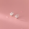 wholesale S925 Sterling Silver Korean Style Fashion Hollow Crown Ear Clips, Personalized and Sweet Ear Accessories M00630-0-2